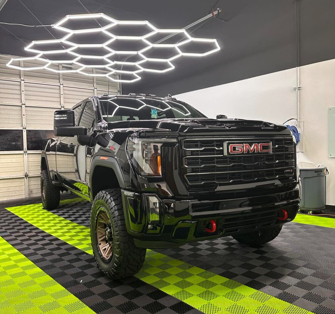 2024 GMC 3500 AT4 with Fuel Traction wheels and Nitto Ridge Grappler tires