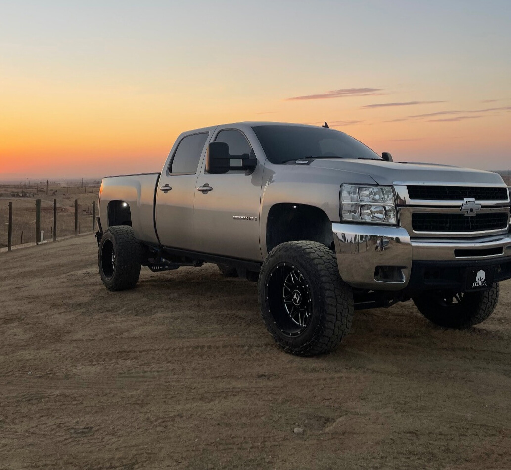 2008 Chevy Silverado 2500 HD LTZ with Mickey Thompson Baja Boss A/T tires