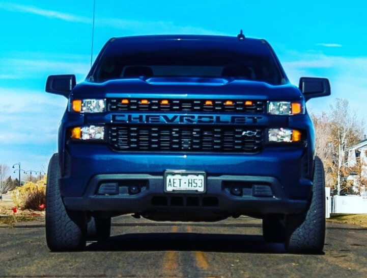 2021 Chevy Silverado 1500 with Atturo Trail Blade A/T tires sand Rough Country Leveling Kit