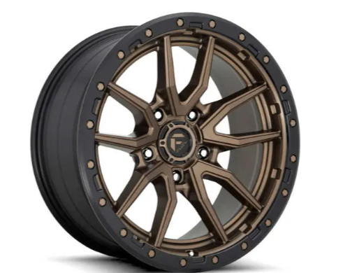 Fuel Rebel 5 wheel with bronze finish at Custom Offsets