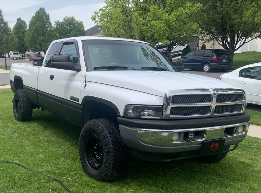 1997 Dodge Ram 2500 with American-Racing ATX AX202 wheels and Goodyear Wrangler Duratrac tires