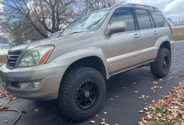 tan lexus gx470 wheels and tires trailbuilt