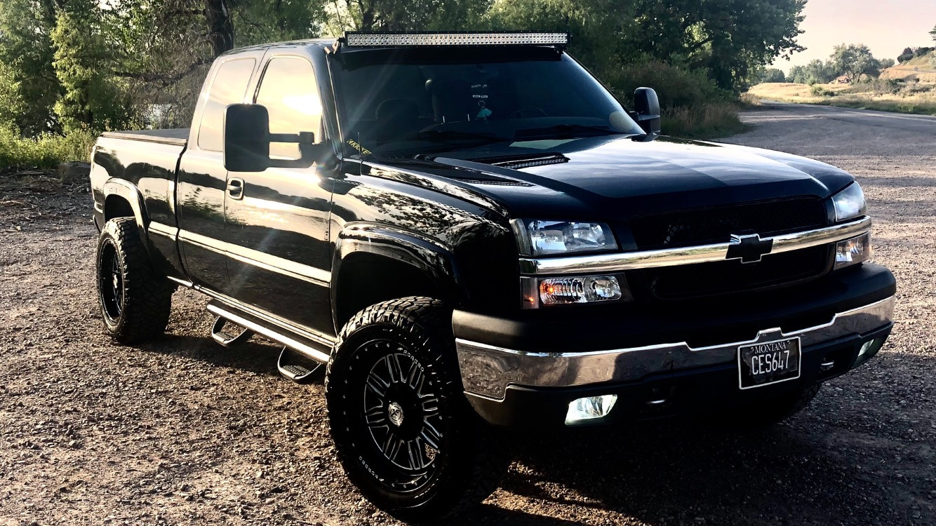 2004 Chevy Silverado with XF Forged XFX wheels and Nitto Ridge Grappler tires
