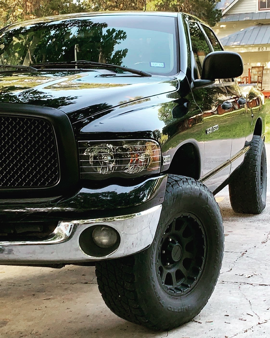 2005 Dodge Ram 1500 with Pro Comp wheels and Rough Country Leveling Kit