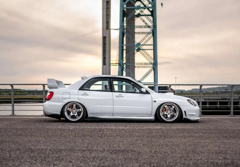 2007 Subaru Impreza WRX STI with SSR Professor SP1 wheels