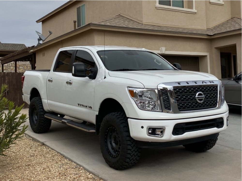 2018 Nissan Titan with Falken Wildpeak tires and Fabtech Suspension Lift