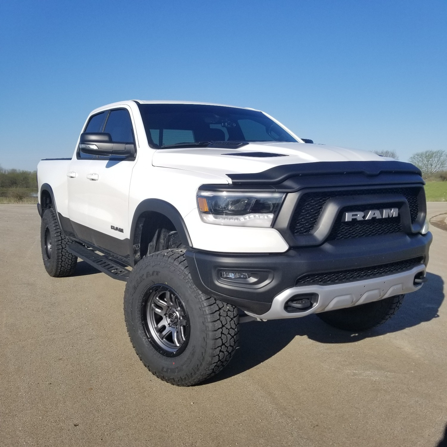 2019 Ram 1500 with Fuel Ammo wheels and Falken Wildpeak tires