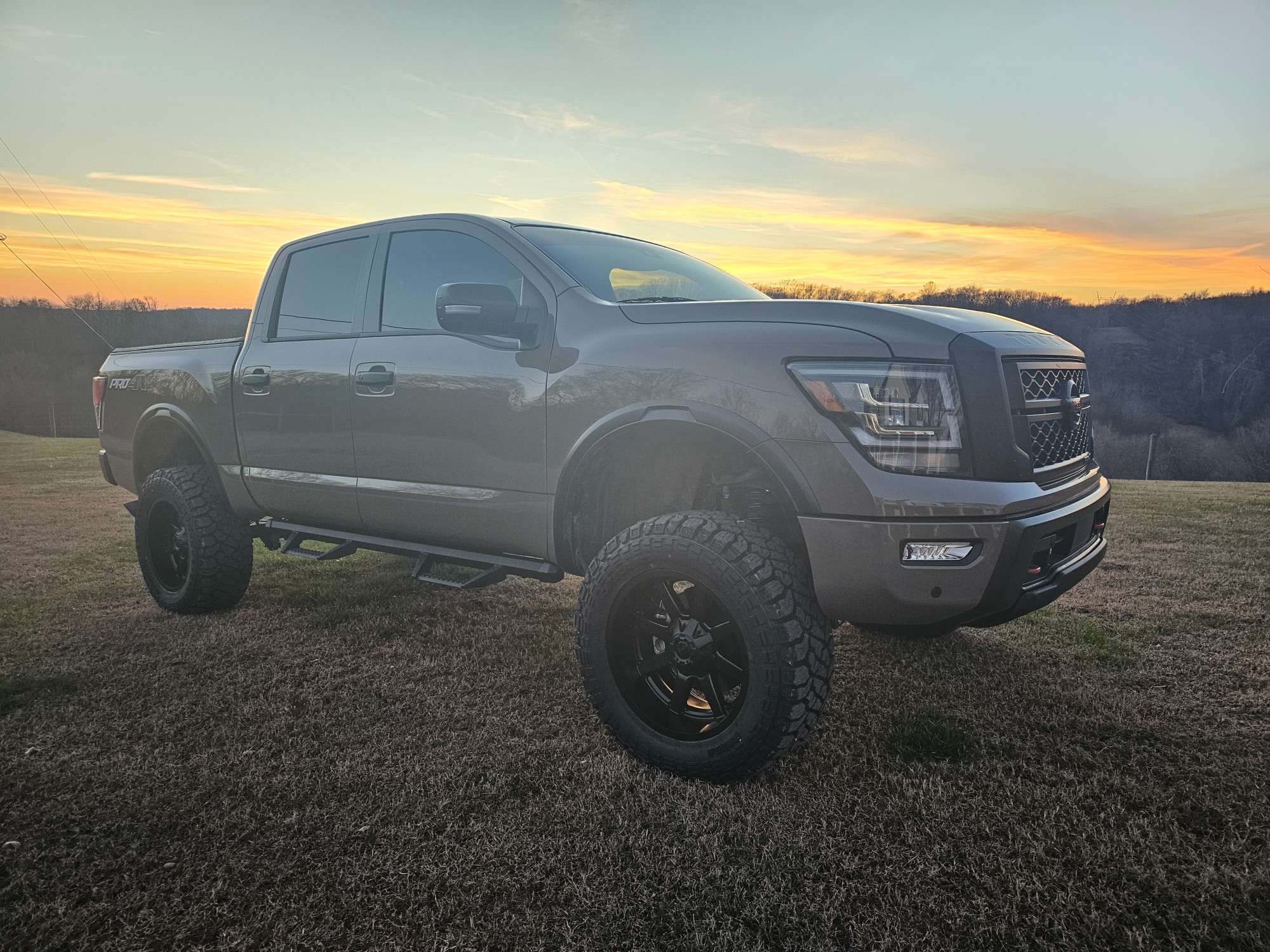 2022 Nissan Titan with Fuel Maverick wheels and Kenda Klever R/T tires