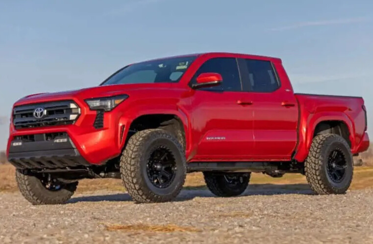 2024 Toyota Tacoma SR5 with Rough Country Leveling Kit and Rough Country Overlander M/T tires