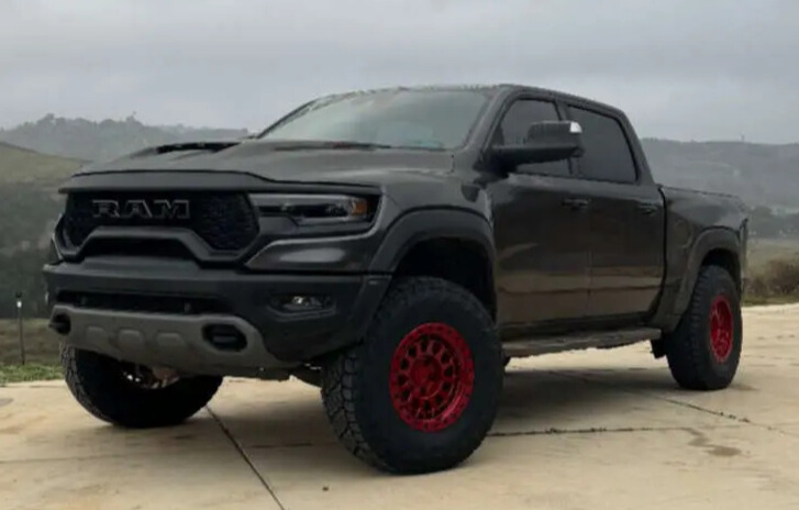 2023 Ram 1500 TRX with Black Rhino Primm wheels and Yokohama Geolandar X-AT tires