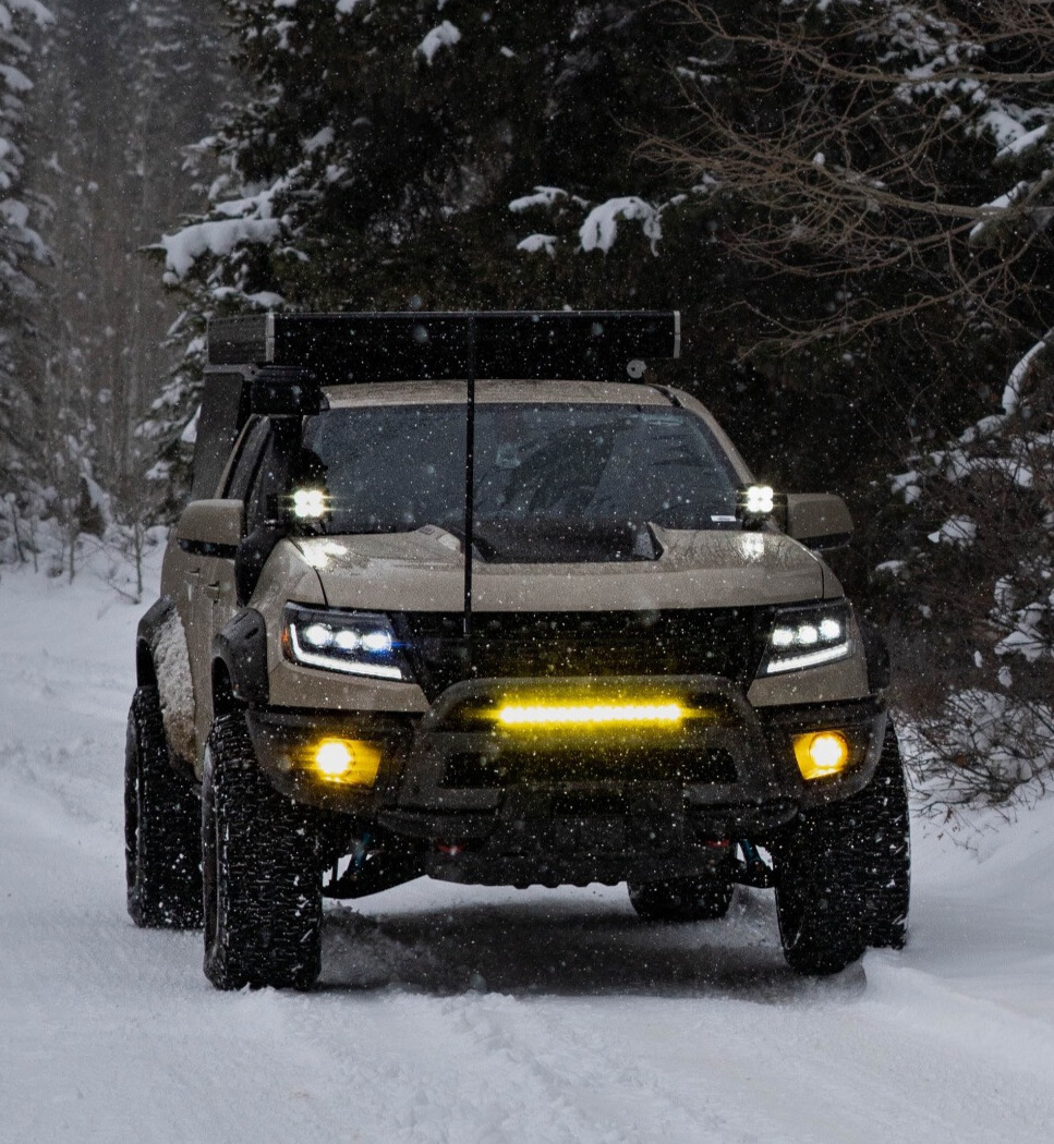 2021 Chevy Colorado with BFGoodrich All-Terrain TA KO2 tires and King Shocks Suspension Lift