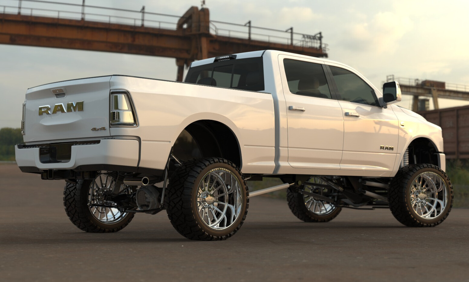 2025 Ram 2500 with Arkon Forged Nashville wheels and Nitto Ridge Grappler tires