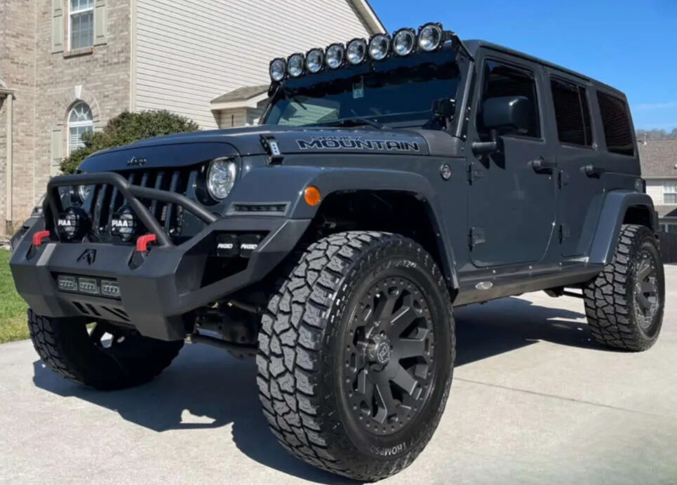 2017 Jeep Wrangler Sahara with Black Rhino Warlord wheels and Mickey Thompson Baja ATZ P3 tires