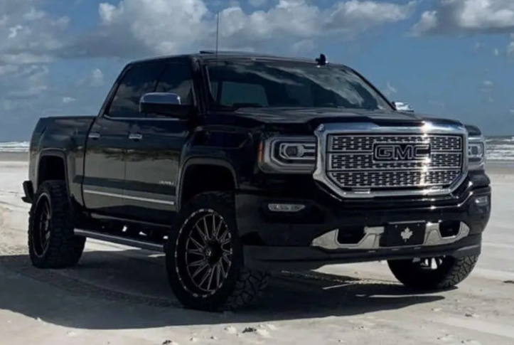 2017 GMC Sierra 1500 Denali with TIS 547BM wheels and Nitto Ridge Grappler tires
