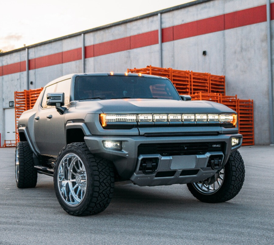 2024 GMC Hummer EV with Nitto Recon Grappler tires and Arkon Forged Torx wheels