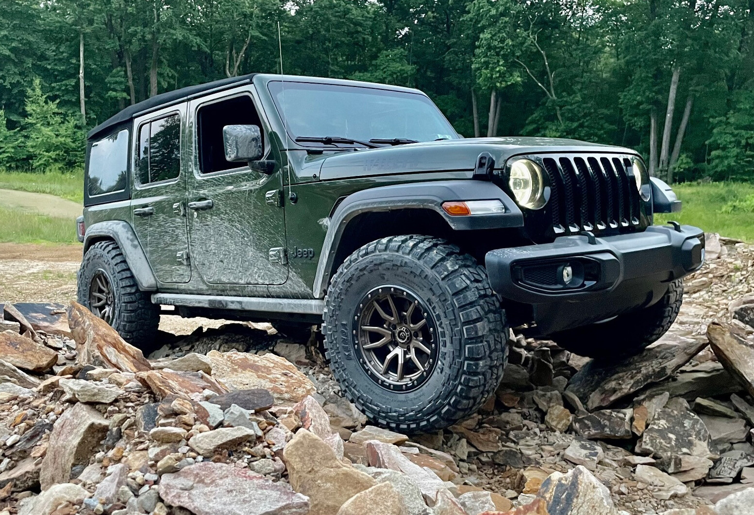 2023 Jeep Wrangler Willys with Fuel Rebel 5 wheels and Kenda Klever MT2 tires