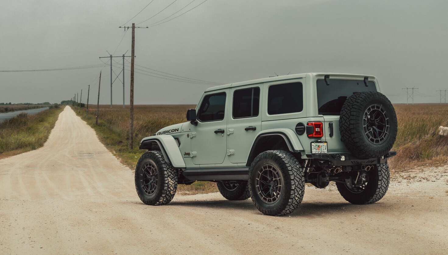 2024 Jeep Wrangler Unlimited Rubicon with Vossen HFX-1 wheels and Nitto Ridge Grappler tires