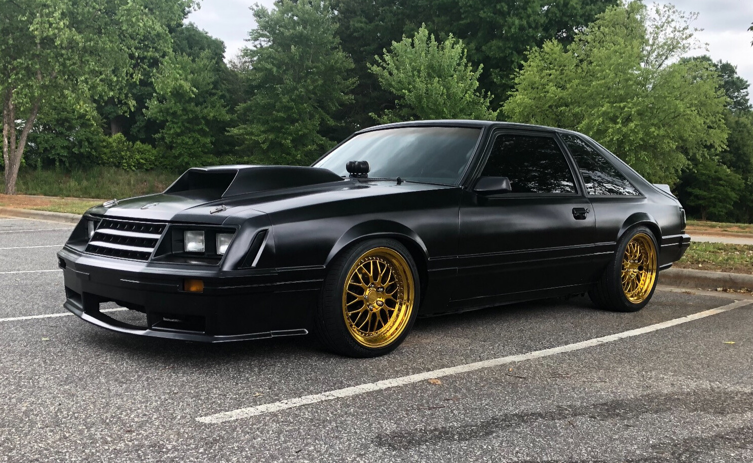 1982 Ford Mustang GT with UPR Coilovers and ESR SR01 wheels
