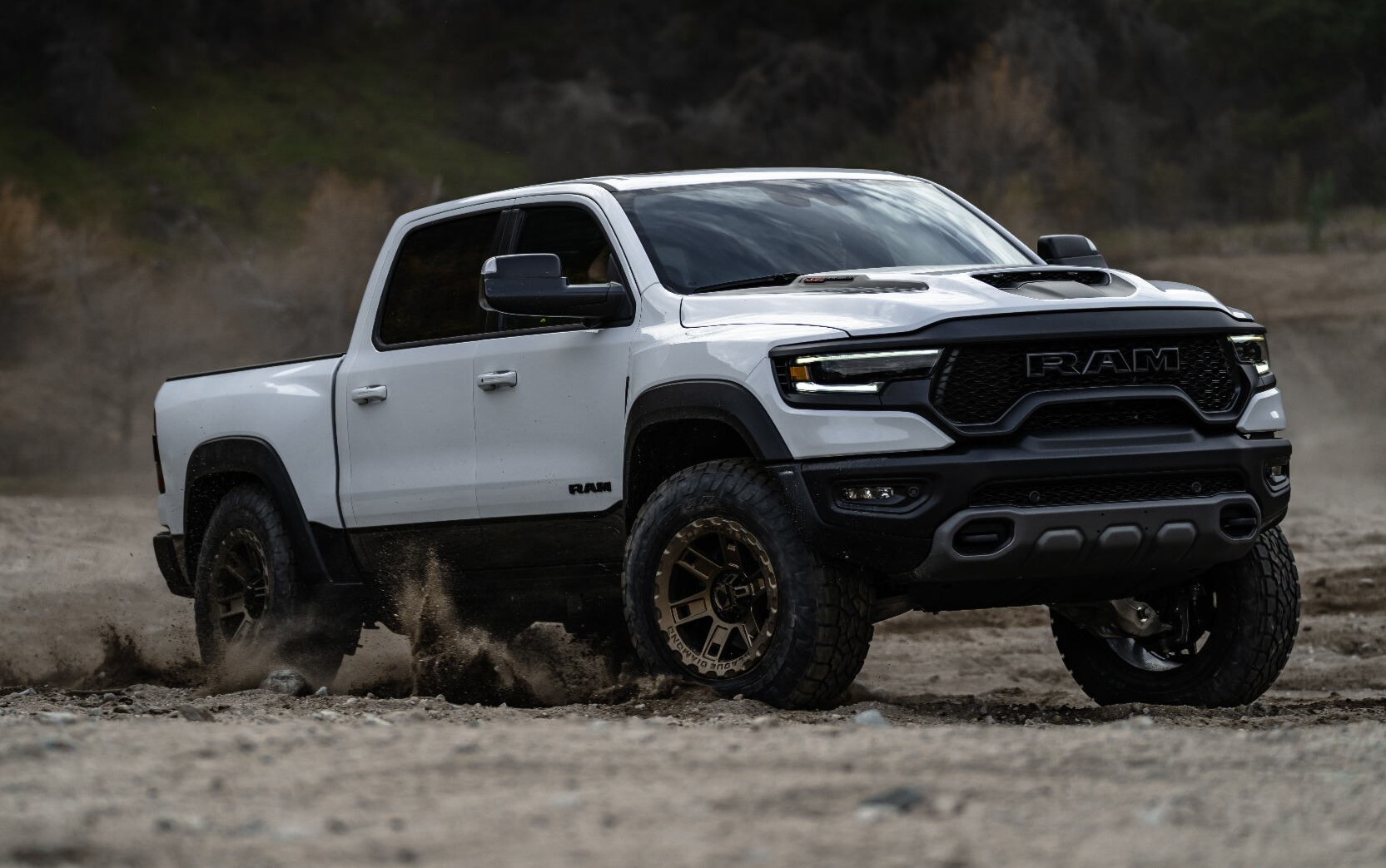 2022 Ram 1500 TRX with Toyo Open Country A/T III tires and Stock Suspension