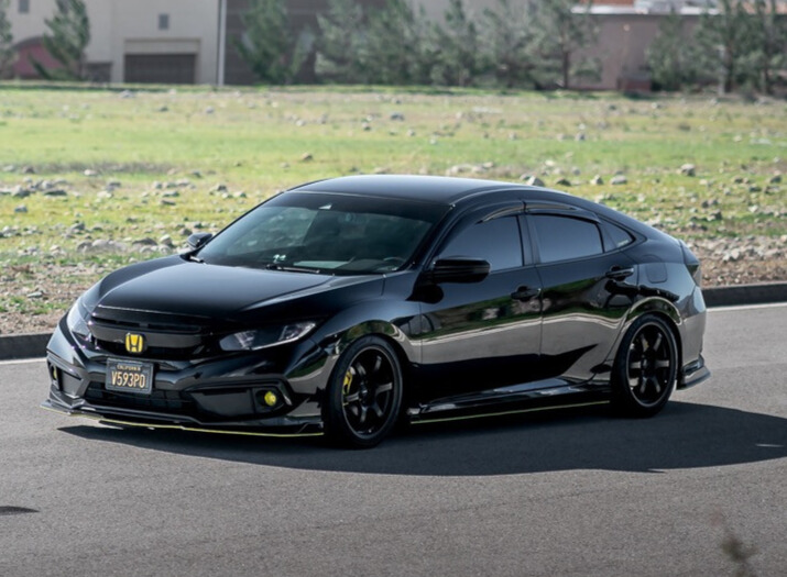 2019 Honda Civic Sport with Gram Lights 57DR and Tein Coilovers