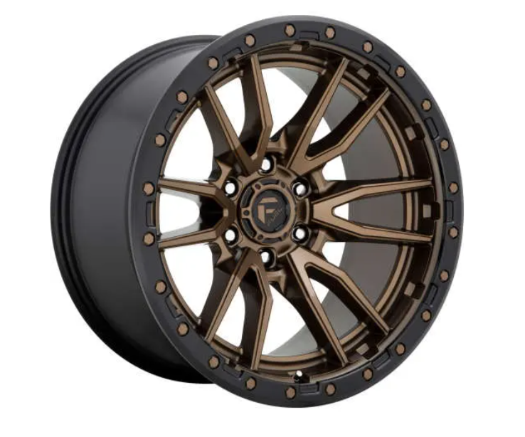 Fuel Rebel 6 wheel with bronze finish and 12-spoke design at Custom Offsets