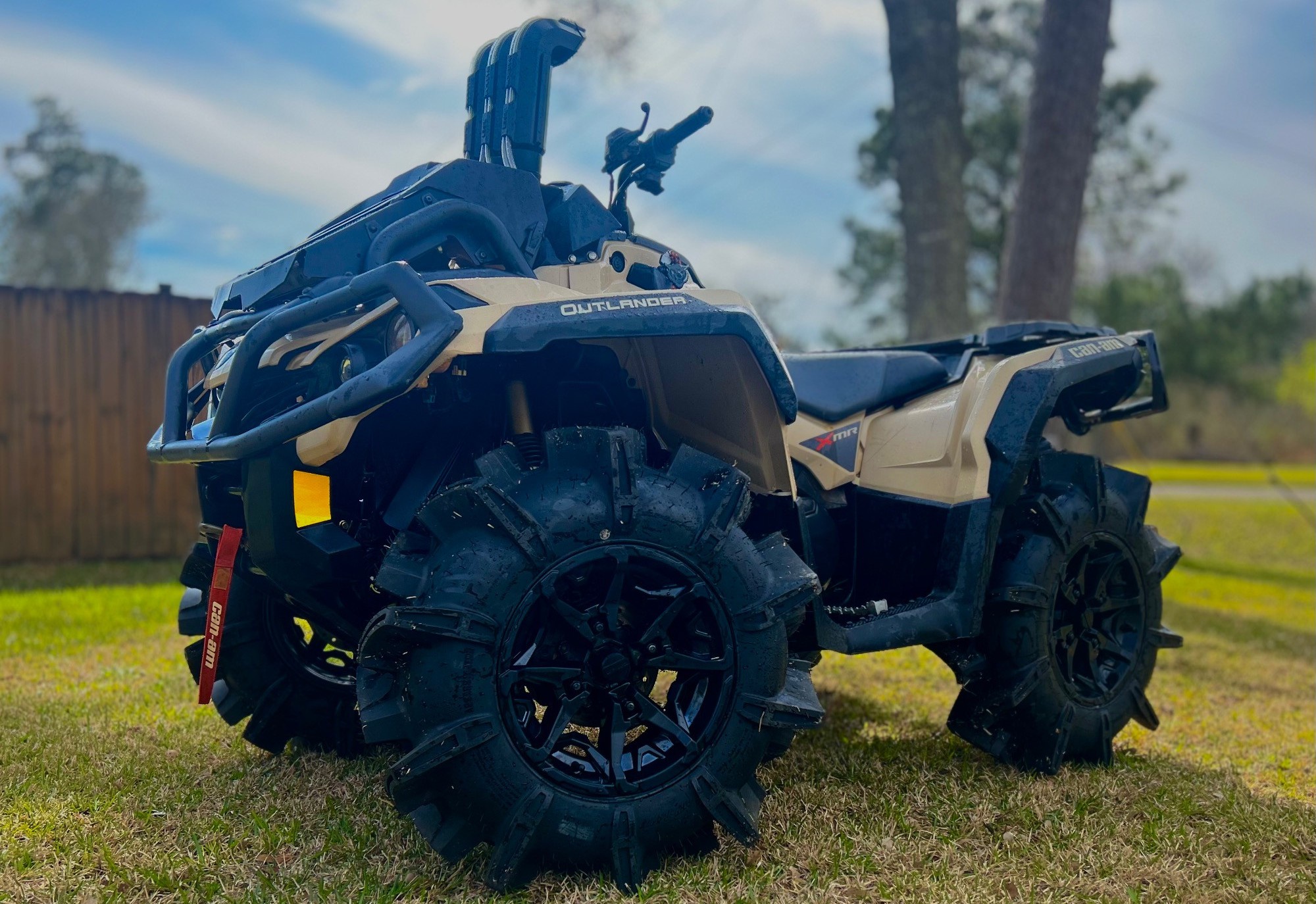 can am outlander with tires