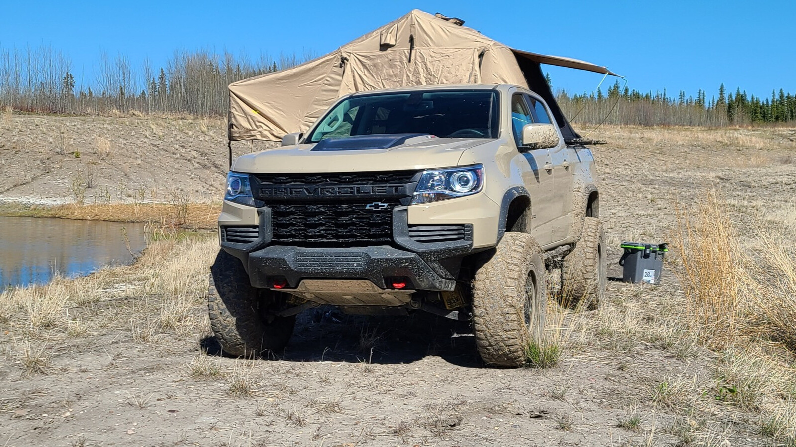 front view of colorado with bds suspension