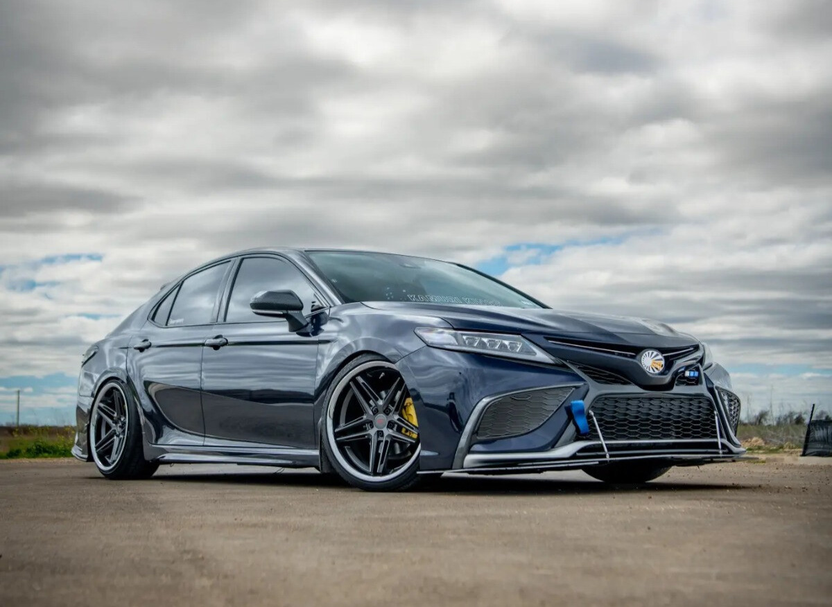 2021 Toyota Camry XSE with BC Racing Coilovers and Toyo Proxes Sport A/S tires