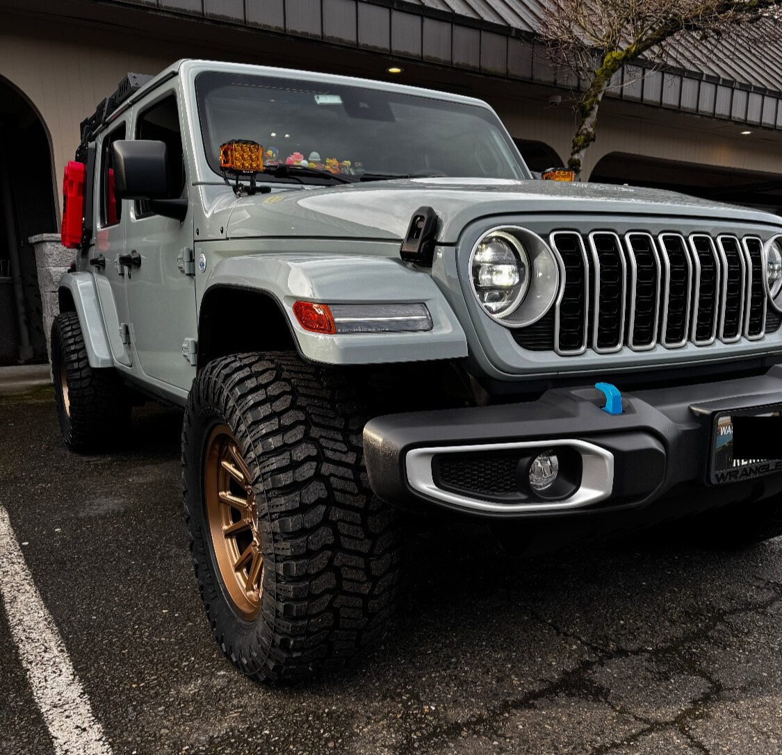 2024 Jeep Wrangler Unlimited with Mayhem Intrepid wheels and Stock Suspension