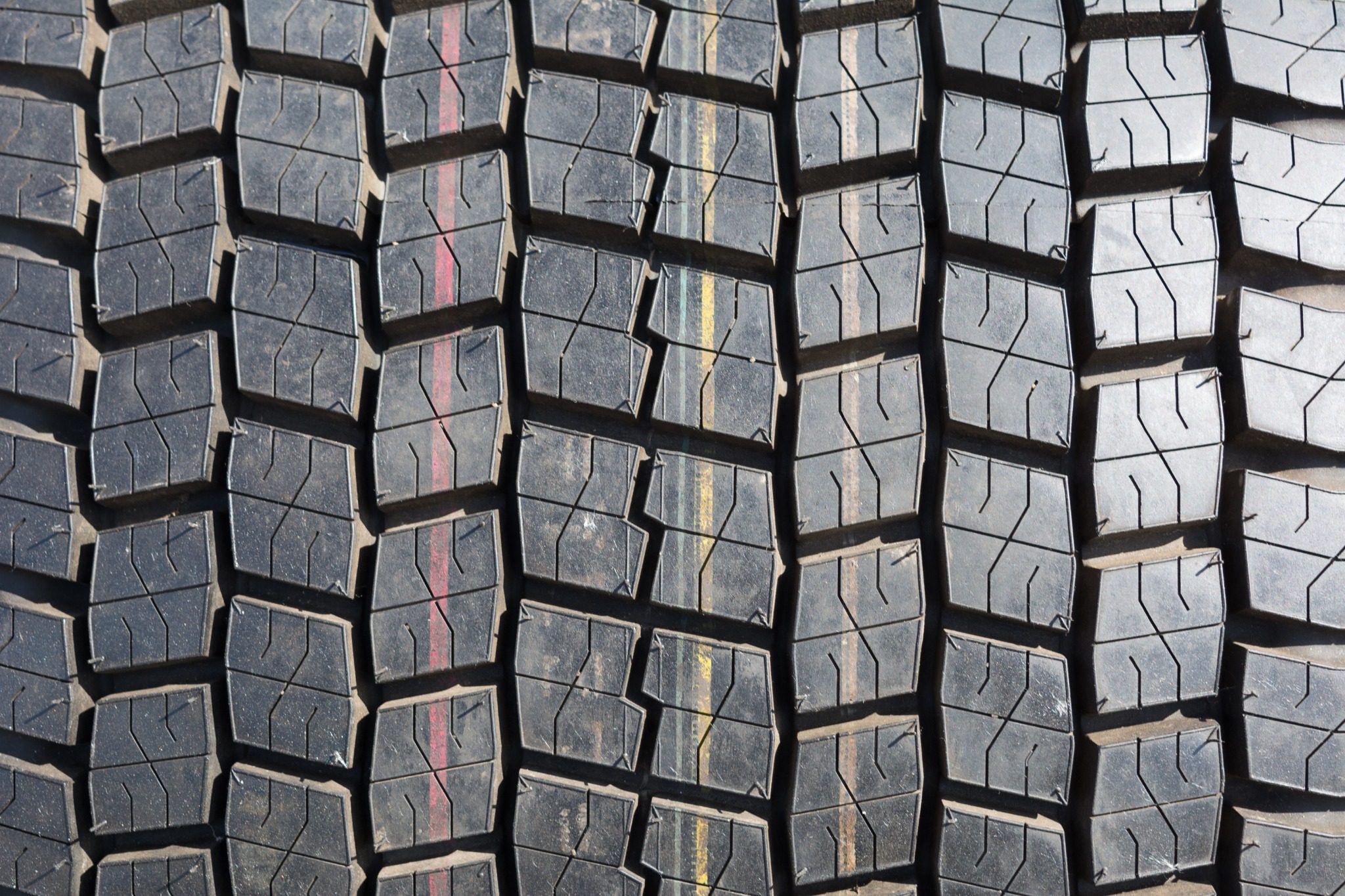 closeup of truck tire tread