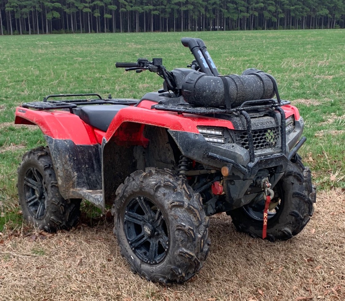 red atv with bias ply tires
