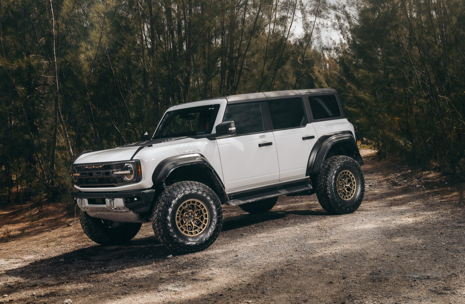 2024 Ford Bronco Raptor with Vossen HFX wheels and Toyo Open Country R/T Trail tires