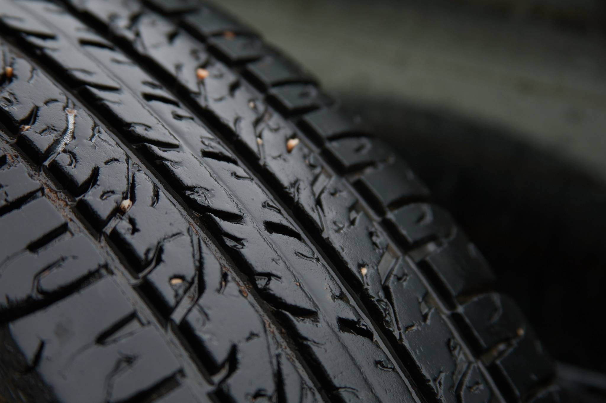 Worn tire after years of driving