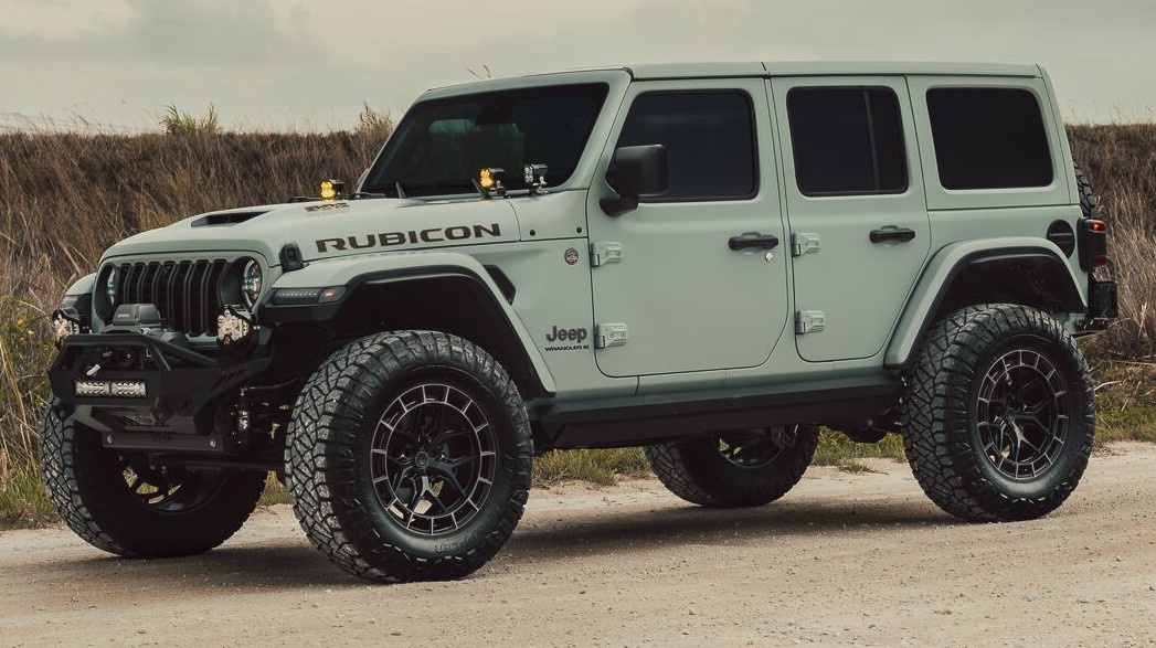 jeep wrangler rubicon on trail