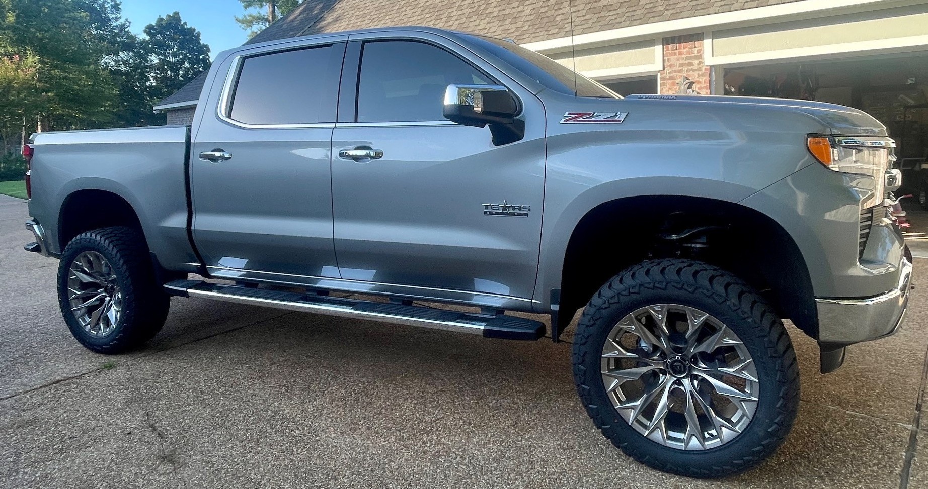 silverado z71 in driveway