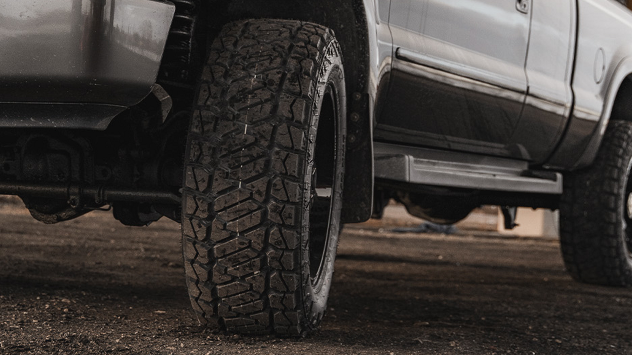 Radial tire on a truck