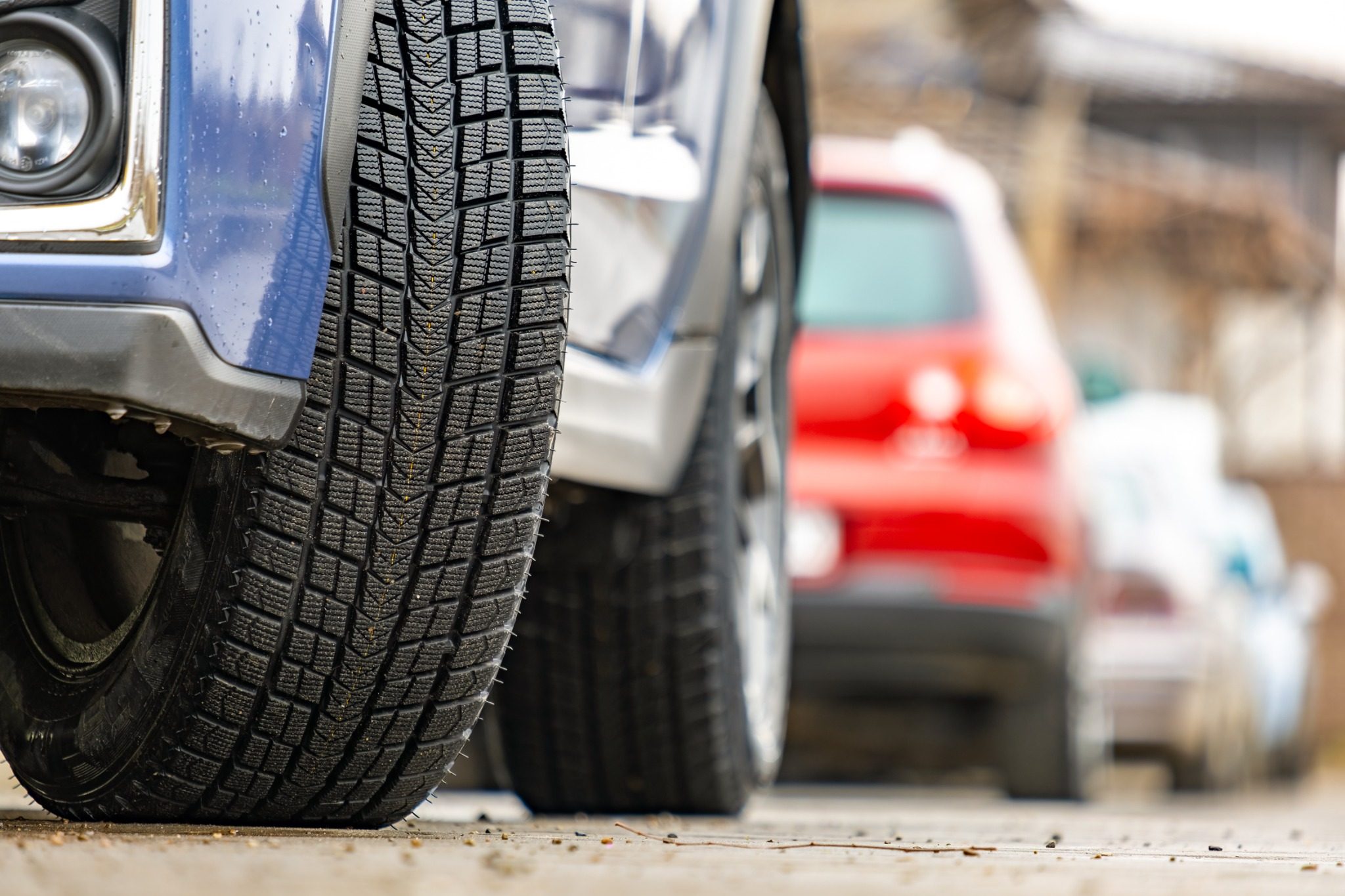 Tires on off-road model