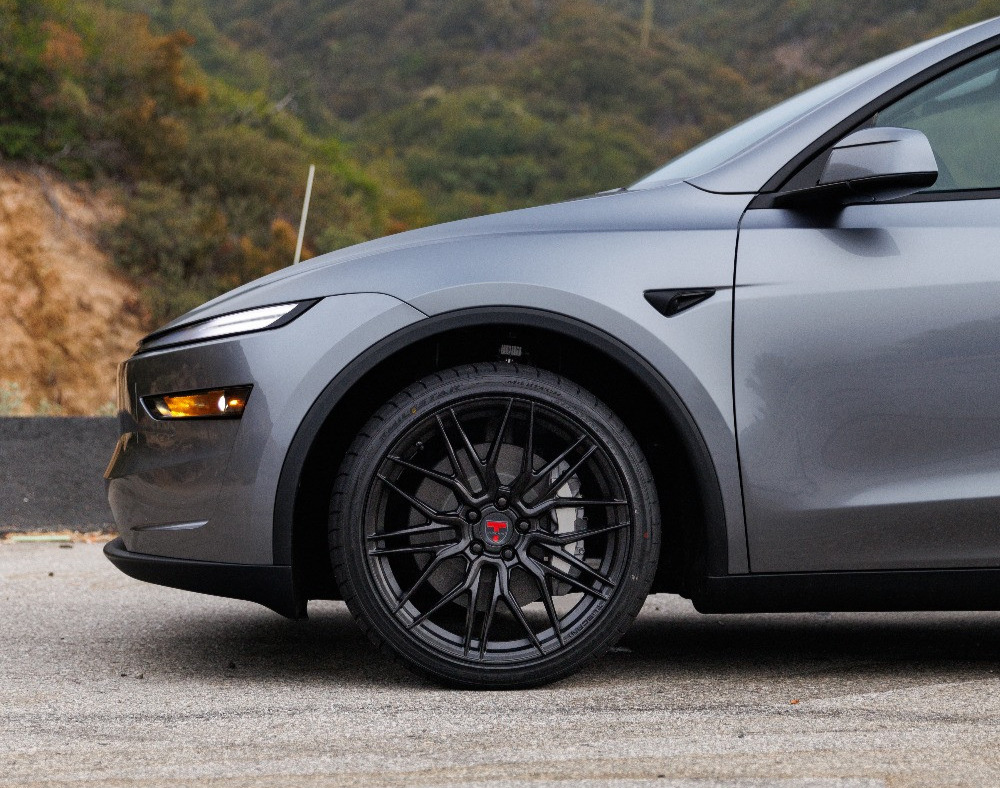 new tires on silver tesla model y