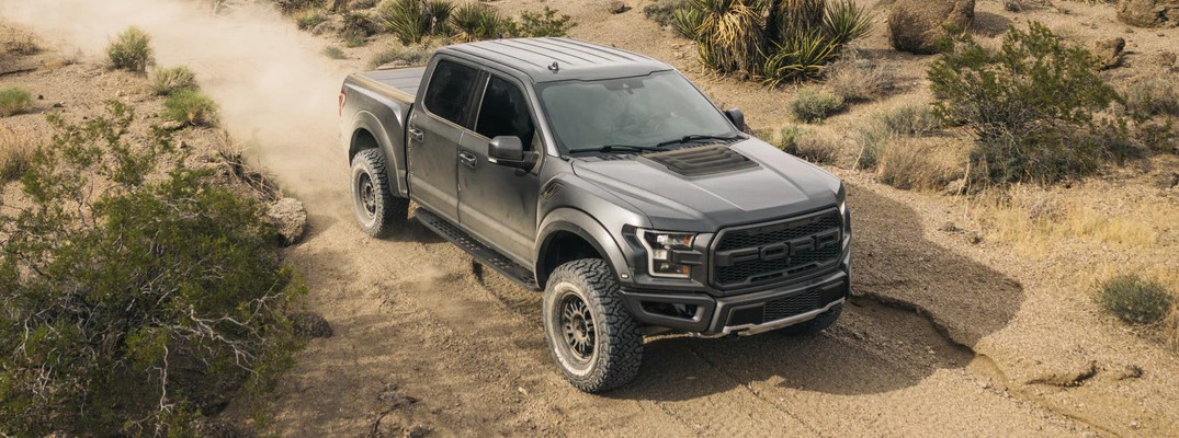 KO3 on new Ford driving through desert