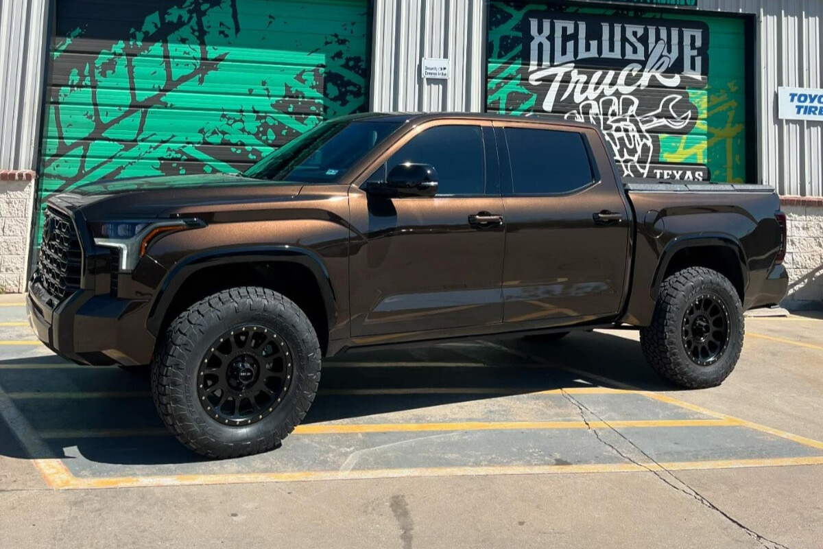 toyo open country at iii on truck at shop