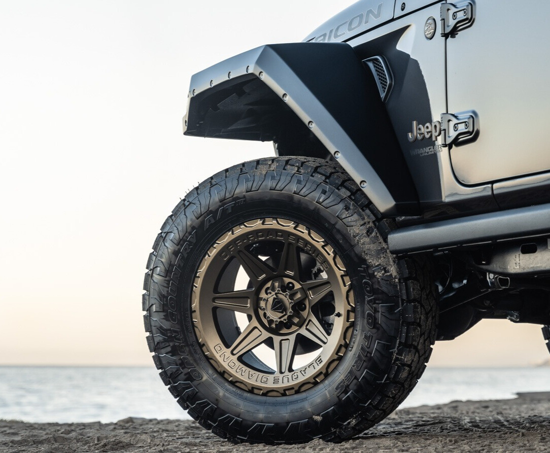 toyo open country at 3 on jeep wrangler