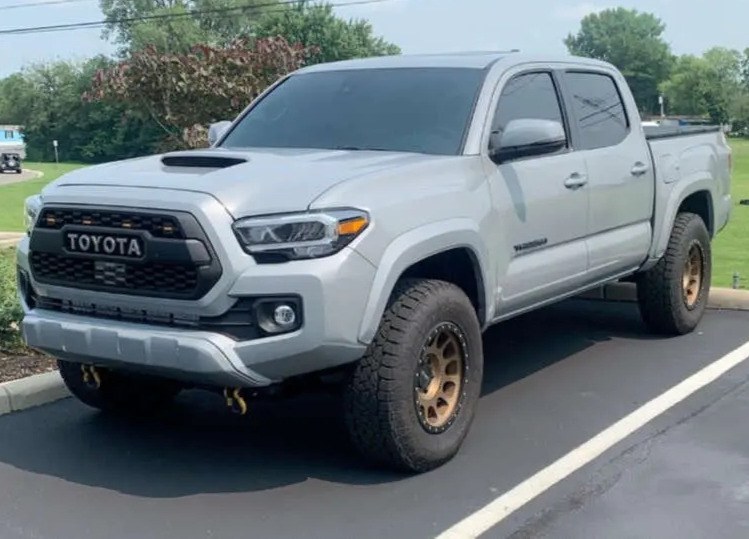 2021 Toyota Tacoma with Toyo Country A/T III tires parked outside