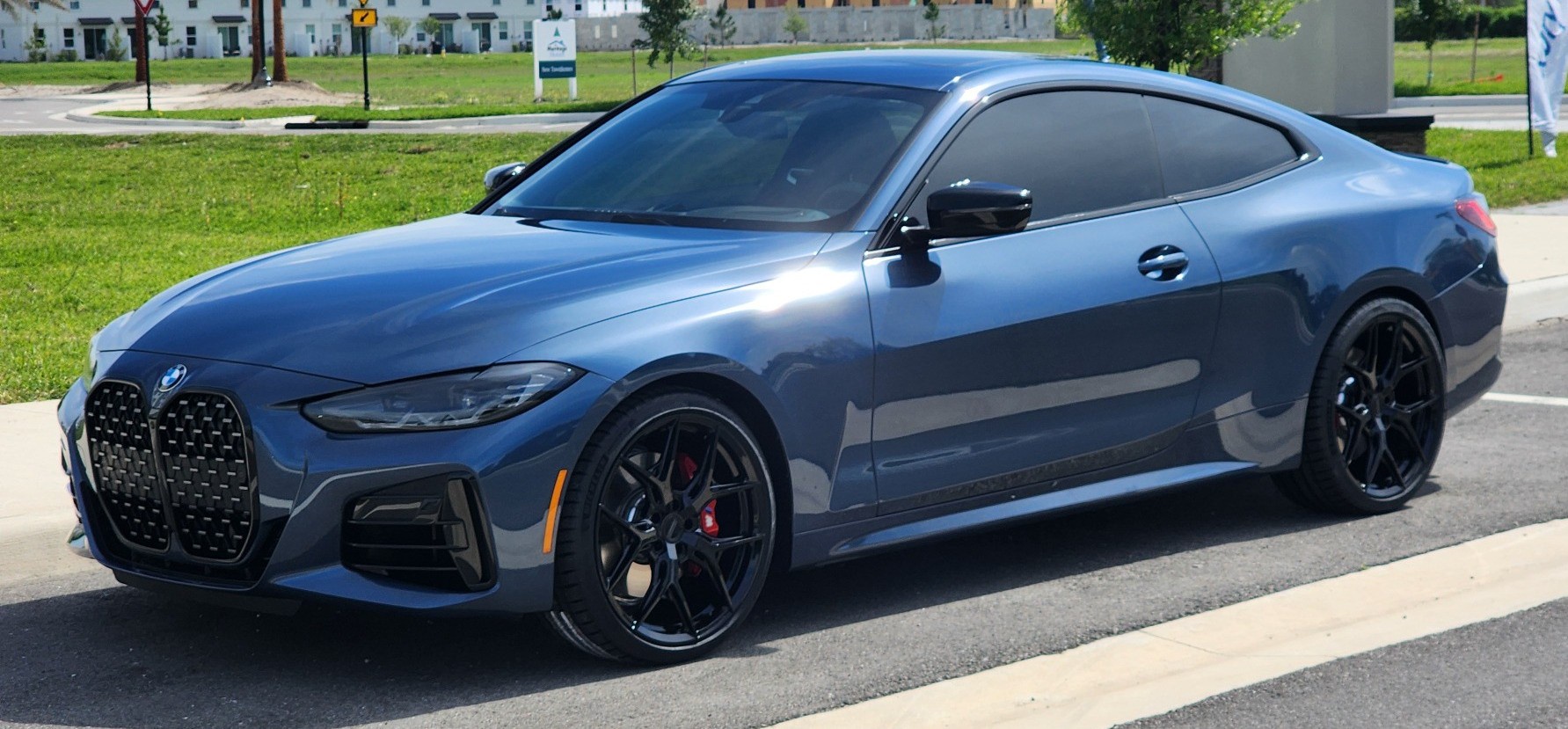 front view of bmw in parking lot
