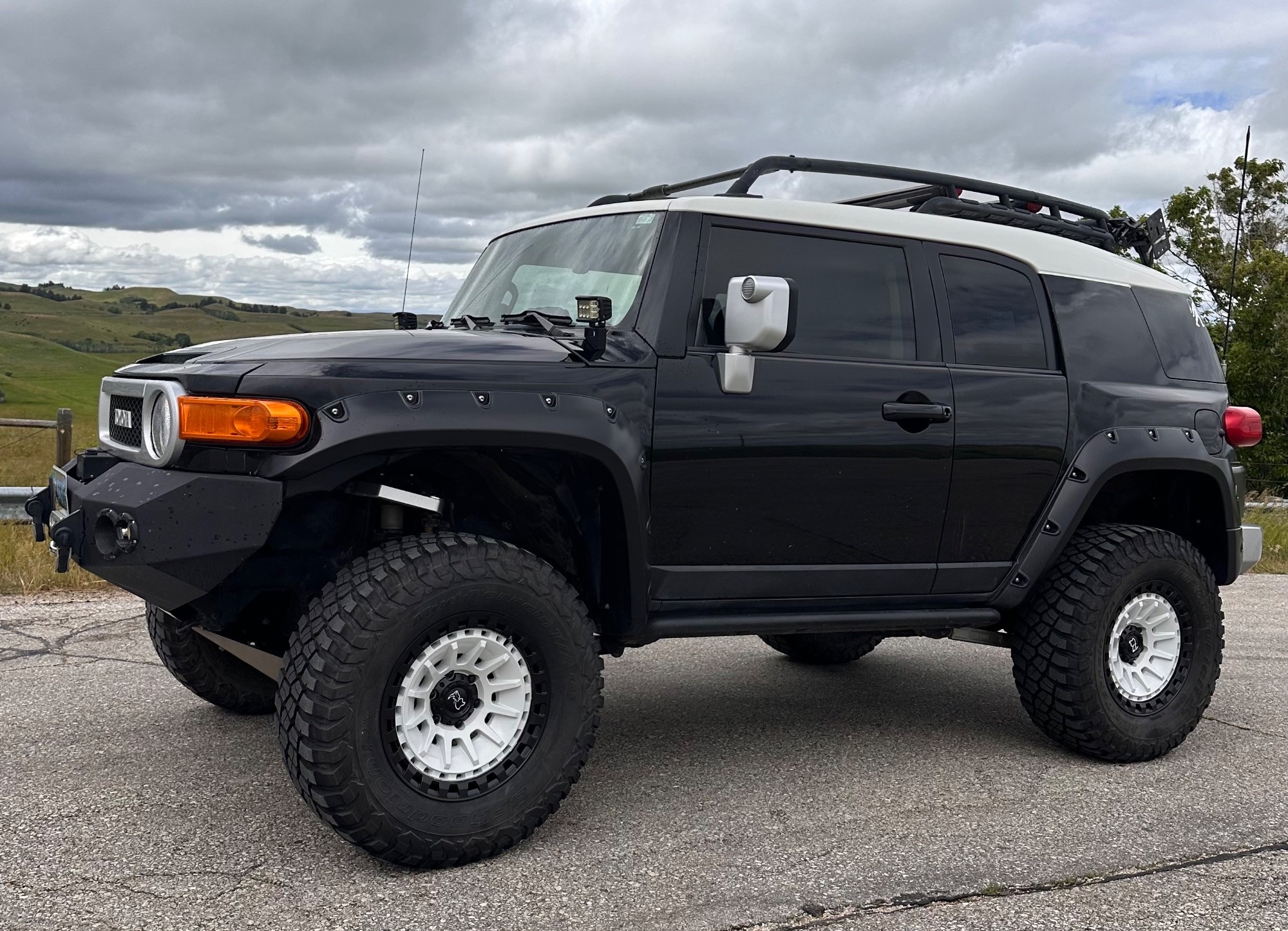 black 2010 toyota fj cruiser