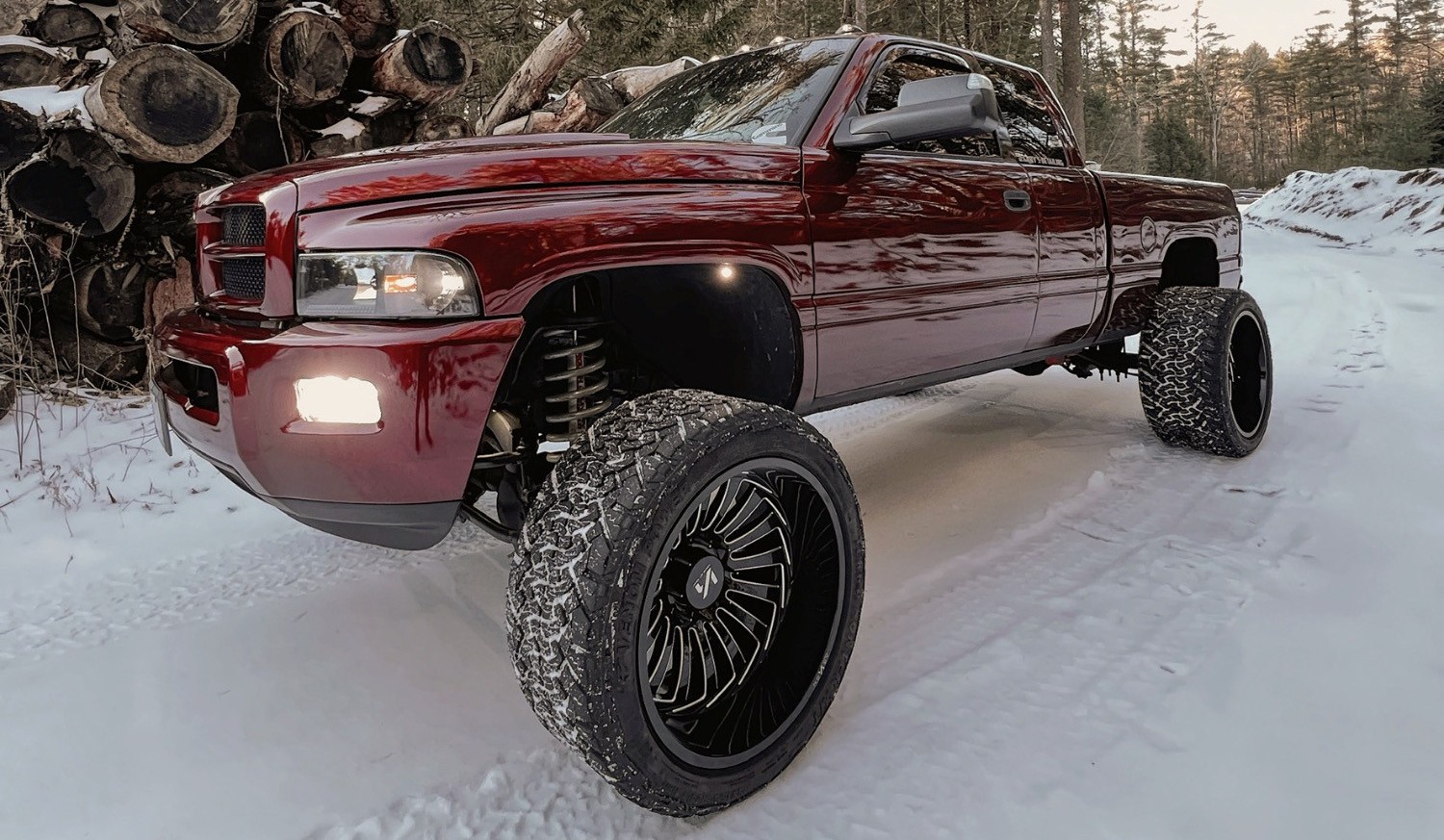 red dodge ram 2500 bolt pattern custom offsets