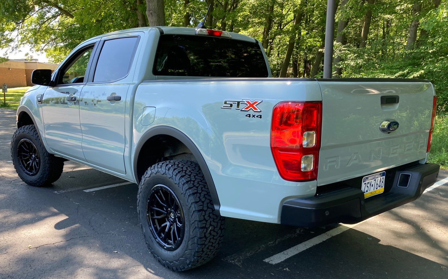 rear view of 2022 ranger xl STX trim