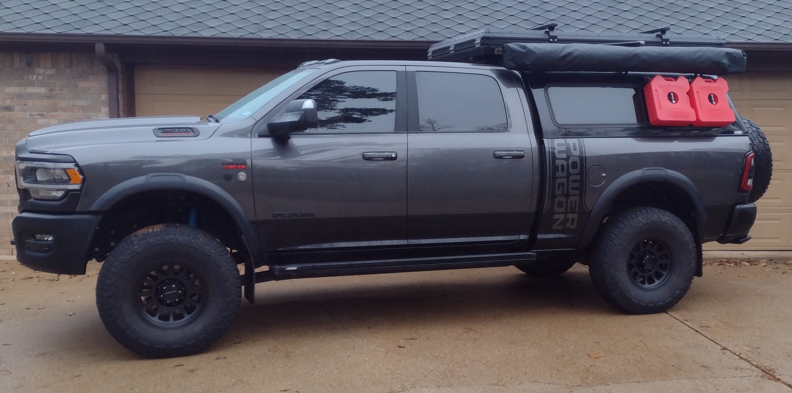 profile view of ram power wagon