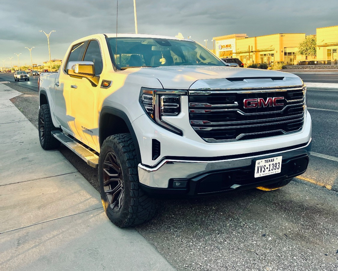 gmc sierra 1500 at golden hour