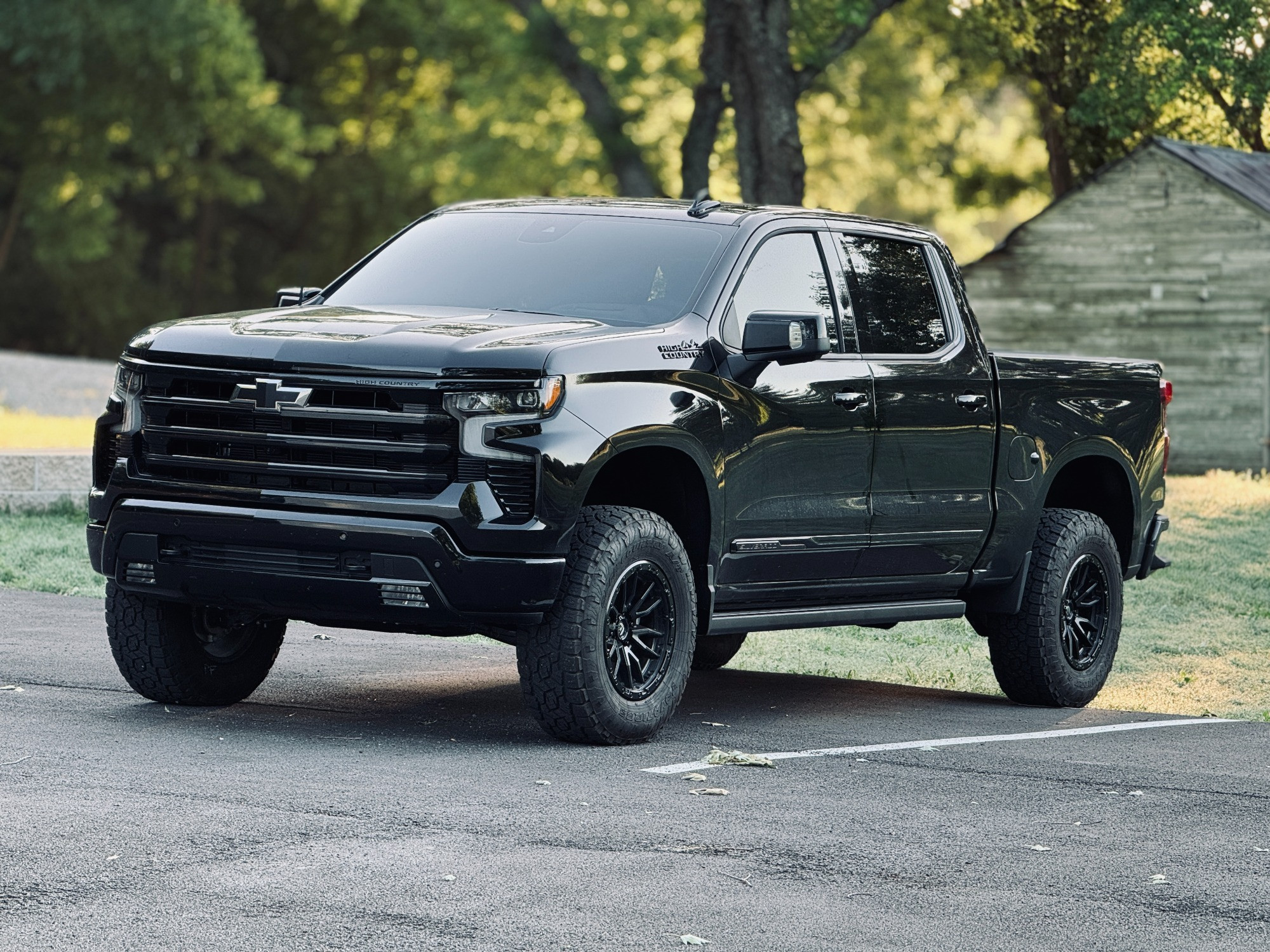 chevrolet silverado in parking lot